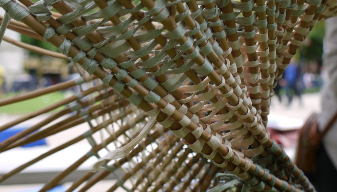 This is the willow weaving techniques.